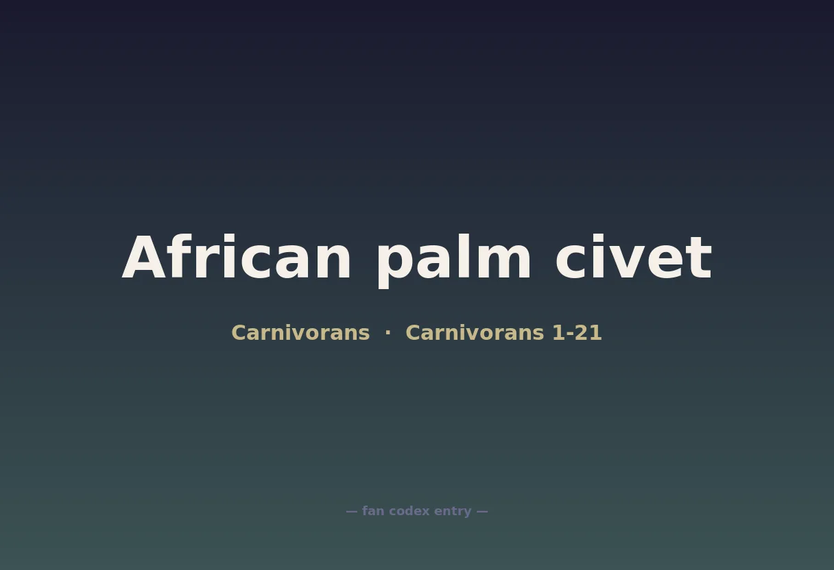 African palm civet