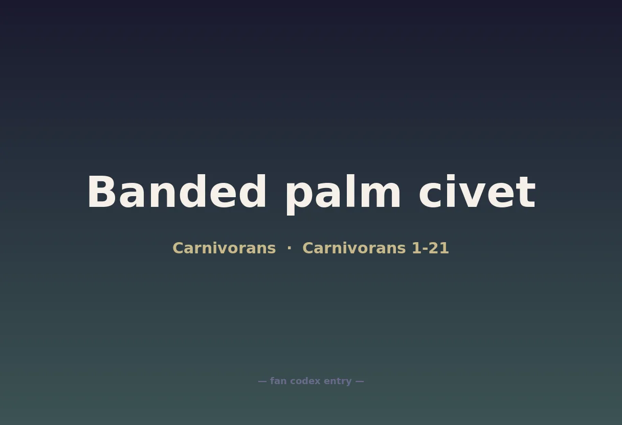 Banded palm civet